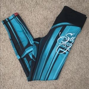 SuperFreshClothes blue robo leggings size small